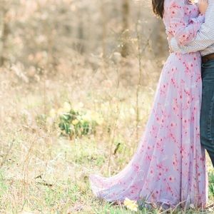 Floral Maxi Wrap Dress